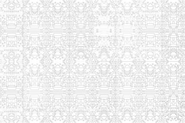 Soyut arkaplan. Monokrom dokusu. Beyaz arkaplanda siyah beyaz çizgiler.