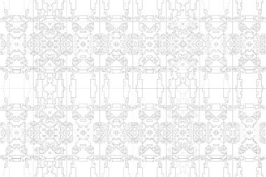 Soyut arkaplan. Monokrom dokusu. Beyaz arkaplanda siyah beyaz çizgiler.