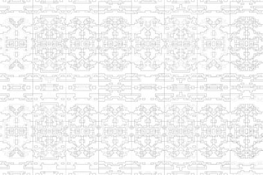 Soyut arkaplan. Monokrom dokusu. Beyaz arkaplanda siyah beyaz çizgiler.