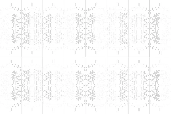 Sfondo Astratto Struttura Monocromatica Linee Bianco Nero Sfondo Bianco — Foto Stock