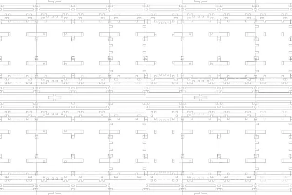 Abstrakcyjne Tło Monochromatyczna Faktura Czarno Białe Linie Białym Tle — Zdjęcie stockowe