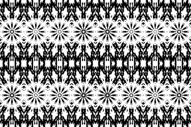 Soyut kaleydoskop arkaplanı. Soyut arkaplan. Resim siyah ve beyaz tonları içerir