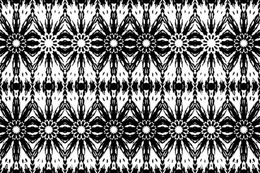 Soyut kaleydoskop arkaplanı. Soyut arkaplan. Resim siyah ve beyaz tonları içerir