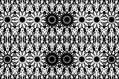 Soyut kaleydoskop arkaplanı. Soyut arkaplan. Resim siyah ve beyaz tonları içerir