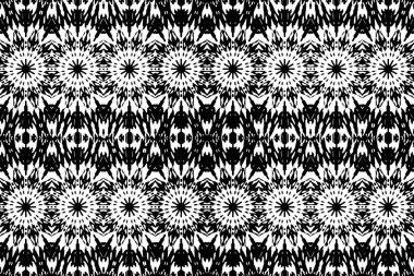 Soyut kaleydoskop arkaplanı. Soyut arkaplan. Resim siyah ve beyaz tonları içerir