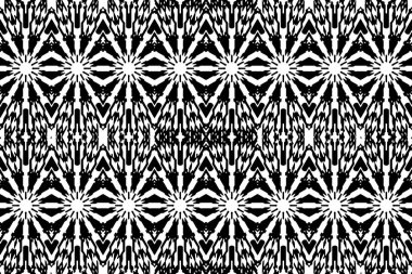 Soyut kaleydoskop arkaplanı. Soyut arkaplan. Resim siyah ve beyaz tonları içerir