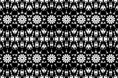 Soyut kaleydoskop arkaplanı. Soyut arkaplan. Resim siyah ve beyaz tonları içerir