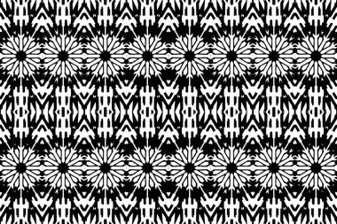 Soyut kaleydoskop arkaplanı. Soyut arkaplan. Resim siyah ve beyaz tonları içerir