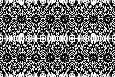 Soyut kaleydoskop arkaplanı. Soyut arkaplan. Resim siyah ve beyaz tonları içerir