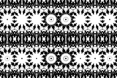 Soyut kaleydoskop arkaplanı. Soyut arkaplan. Resim siyah ve beyaz tonları içerir