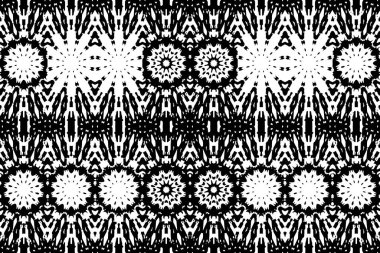 Soyut kaleydoskop arkaplanı. Soyut arkaplan. Resim siyah ve beyaz tonları içerir