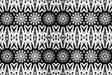 Soyut kaleydoskop arkaplanı. Soyut arkaplan. Resim siyah ve beyaz tonları içerir