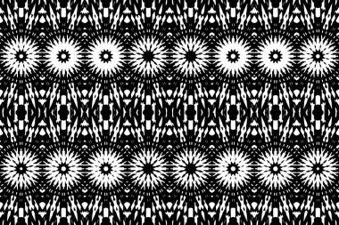 Soyut kaleydoskop arkaplanı. Soyut arkaplan. Resim siyah ve beyaz tonları içerir