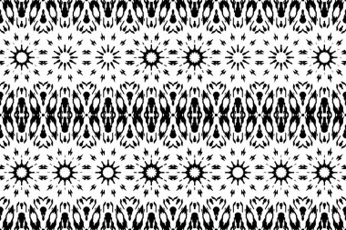 Soyut kaleydoskop arkaplanı. Soyut arkaplan. Resim siyah ve beyaz tonları içerir