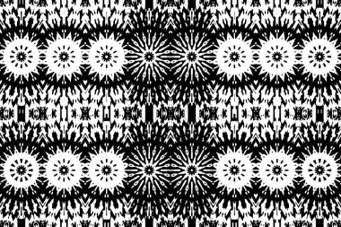 Soyut kaleydoskop arkaplanı. Soyut arkaplan. Resim siyah ve beyaz tonları içerir