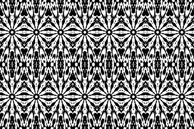 Soyut kaleydoskop arkaplanı. Soyut arkaplan. Resim siyah ve beyaz tonları içerir