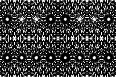 Soyut kaleydoskop arkaplanı. Soyut arkaplan. Resim siyah ve beyaz tonları içerir