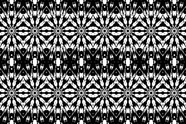 Soyut kaleydoskop arkaplanı. Soyut arkaplan. Resim siyah ve beyaz tonları içerir