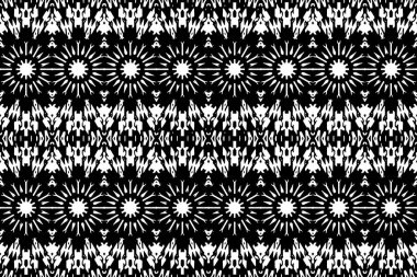 Soyut kaleydoskop arkaplanı. Soyut arkaplan. Resim siyah ve beyaz tonları içerir