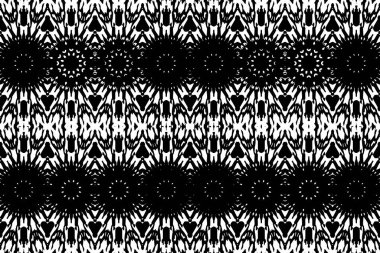 Soyut kaleydoskop arkaplanı. Soyut arkaplan. Resim siyah ve beyaz tonları içerir