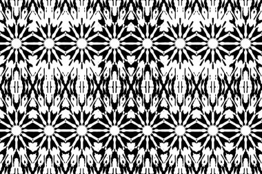 Soyut kaleydoskop arkaplanı. Soyut arkaplan. Resim siyah ve beyaz tonları içerir