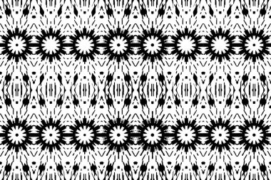 Soyut kaleydoskop arkaplanı. Soyut arkaplan. Resim siyah ve beyaz tonları içerir