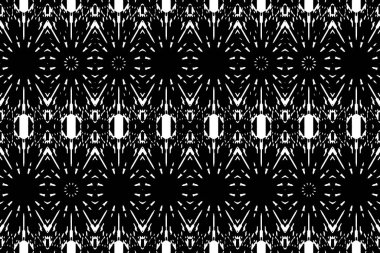 Soyut kaleydoskop arkaplanı. Soyut arkaplan. Resim siyah ve beyaz tonları içerir