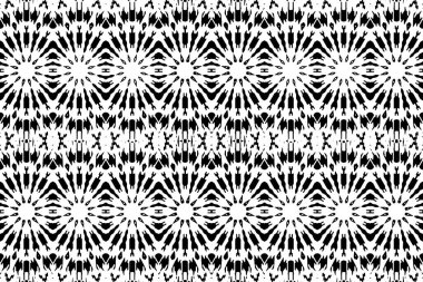 Soyut kaleydoskop arkaplanı. Soyut arkaplan. Resim siyah ve beyaz tonları içerir