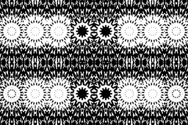 Soyut kaleydoskop arkaplanı. Soyut arkaplan. Resim siyah ve beyaz tonları içerir