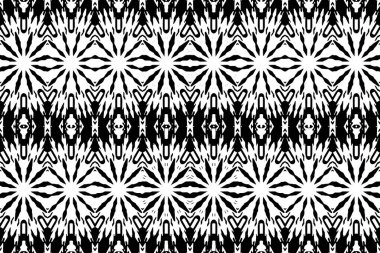 Soyut kaleydoskop arkaplanı. Soyut arkaplan. Resim siyah ve beyaz tonları içerir