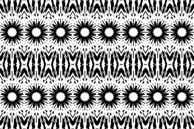 Soyut kaleydoskop arkaplanı. Soyut arkaplan. Resim siyah ve beyaz tonları içerir