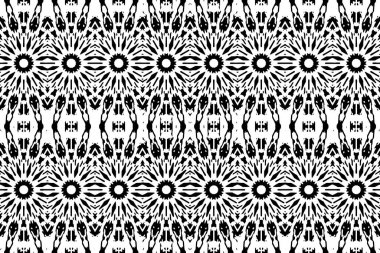 Soyut kaleydoskop arkaplanı. Soyut arkaplan. Resim siyah ve beyaz tonları içerir