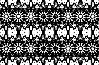 Soyut kaleydoskop arkaplanı. Soyut arkaplan. Resim siyah ve beyaz tonları içerir