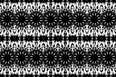 Soyut kaleydoskop arkaplanı. Soyut arkaplan. Resim siyah ve beyaz tonları içerir