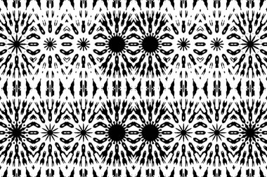 Soyut kaleydoskop arkaplanı. Soyut arkaplan. Resim siyah ve beyaz tonları içerir