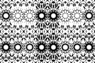 Soyut kaleydoskop arkaplanı. Soyut arkaplan. Resim siyah ve beyaz tonları içerir