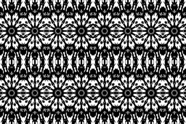 Soyut kaleydoskop arkaplanı. Soyut arkaplan. Resim siyah ve beyaz tonları içerir