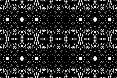 Soyut kaleydoskop arkaplanı. Soyut arkaplan. Resim siyah ve beyaz tonları içerir