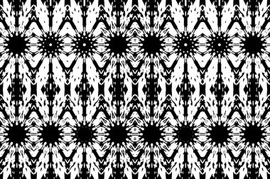 Soyut kaleydoskop arkaplanı. Soyut arkaplan. Resim siyah ve beyaz tonları içerir