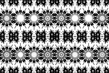 Soyut kaleydoskop arkaplanı. Soyut arkaplan. Resim siyah ve beyaz tonları içerir