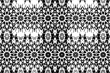 Soyut kaleydoskop arkaplanı. Soyut arkaplan. Resim siyah ve beyaz tonları içerir