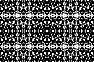 Soyut kaleydoskop arkaplanı. Soyut arkaplan. Resim siyah ve beyaz tonları içerir