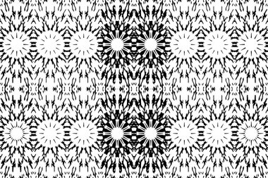 Soyut kaleydoskop arkaplanı. Soyut arkaplan. Resim siyah ve beyaz tonları içerir