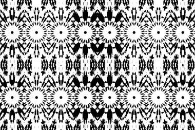 Soyut kaleydoskop arkaplanı. Soyut arkaplan. Resim siyah ve beyaz tonları içerir