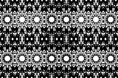 Soyut kaleydoskop arkaplanı. Soyut arkaplan. Resim siyah ve beyaz tonları içerir