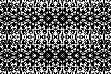 Soyut kaleydoskop arkaplanı. Soyut arkaplan. Resim siyah ve beyaz tonları içerir