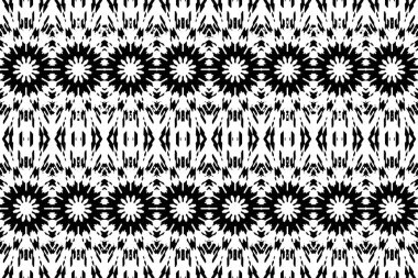 Soyut kaleydoskop arkaplanı. Soyut arkaplan. Resim siyah ve beyaz tonları içerir