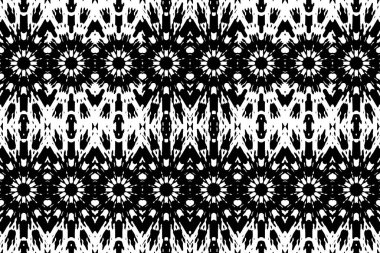 Soyut kaleydoskop arkaplanı. Soyut arkaplan. Resim siyah ve beyaz tonları içerir