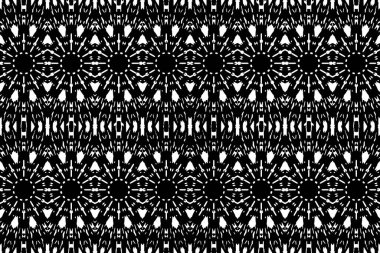 Soyut kaleydoskop arkaplanı. Soyut arkaplan. Resim siyah ve beyaz tonları içerir