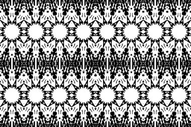 Soyut kaleydoskop arkaplanı. Soyut arkaplan. Resim siyah ve beyaz tonları içerir